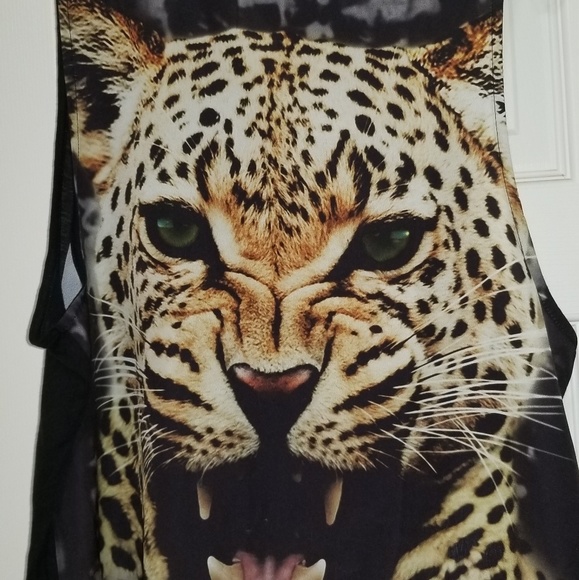 Express Leopard Tank Size Small - Picture 1 of 3